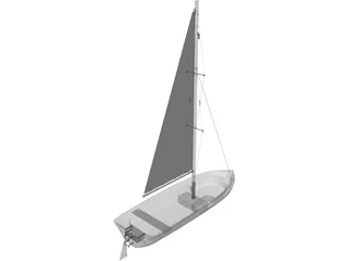 Small Boat 3D Model