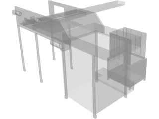 Top Load Palletizer 3D Model