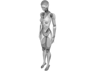Female Android 3D Model