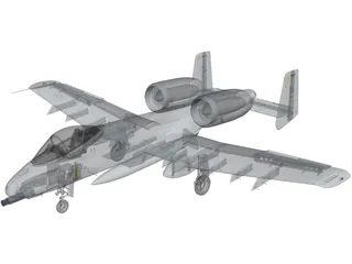 A-10 Thunderbolt II 3D Model