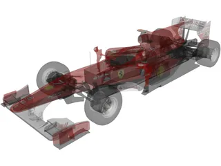 Ferrari F1 F10 (2010) 3D Model