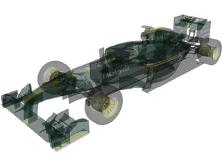 Lotus T127 F1 (2010) 3D Model