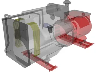 Diesel Generator 3D Model