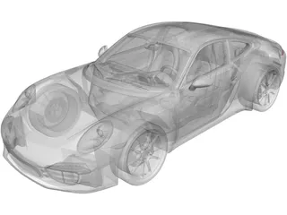 Porsche 911 (991) Carrera S (2012) 3D Model