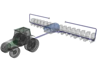 Kinze Corn Planter 3D Model