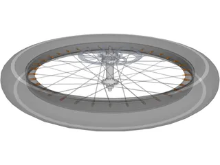 Wheel Disc Brake High Profile 3D Model