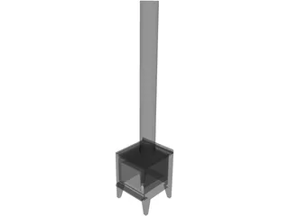 Fireplace Metro Tiny Rad 3D Model