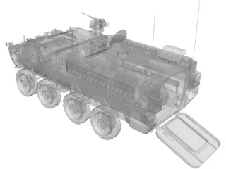 M1126 Stryker ICV 3D Model