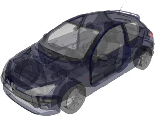 Peugeot 206 3D Model