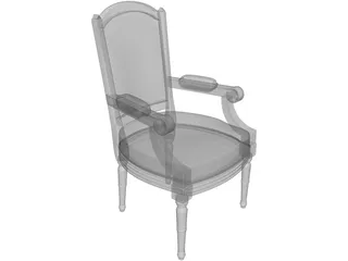 Classic Arm Chair 3D Model