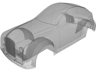 Bentley Concept Car Body 3D Model