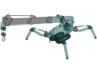 Maeda MC 285 Mini Crawler Crane 3D Model