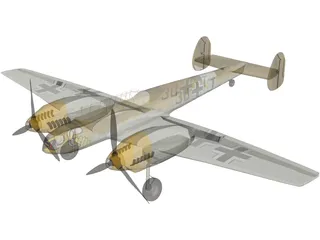 Messerschmitt BF-110 3D Model