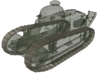 Renault FT-17 3D Model