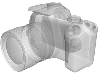 Canon EOS 400D 3D Model