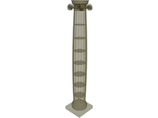 Ionic Column 3D Model