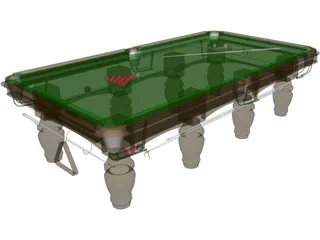 Pool Table 3D Model