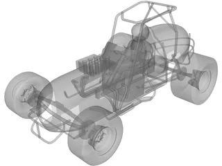 Sprint Car Buggy 3D Model