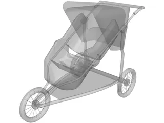 Baby Carriage 3D Model