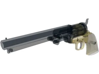 Colt Army Revolver 3D Model