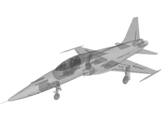 Northrop F-5E Tiger II 3D Model