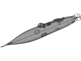 Jules Verne Nautilus Submarine 3D Model