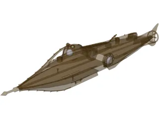 Harper Goffs Nautilus Submarine 3D Model