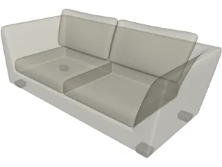 Sofa Arcano Italian 3D Model