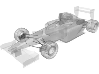 F1 McLaren Mercedes MP4/13 3D Model
