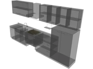 Kitchen Dada Amarena 3D Model