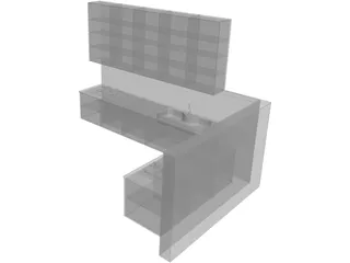 Kitchen Dada Nuvola 3D Model