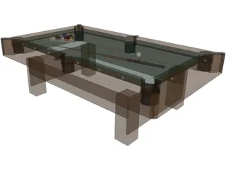 Pool Table 3D Model