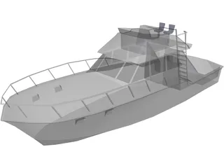 Yacht 3D Model