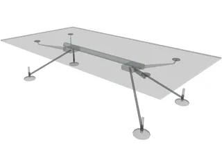 Table Norman Foster Low 3D Model