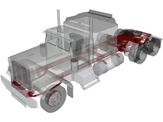 Freightliner Aerodyne 3D Model