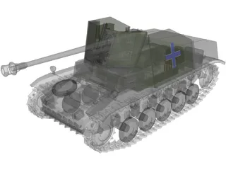 SdKfz 131 Marder 2 3D Model