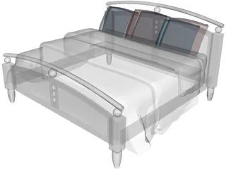 Bed Classic 3D Model