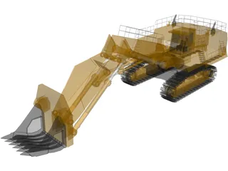 Hitachi EX5500 Dig Machine 3D Model