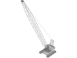 Crane Crawler 3D Model