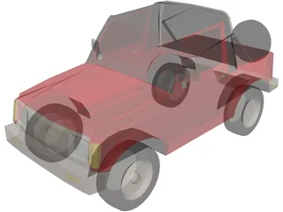 Suzuki Samurai (1988) 3D Model