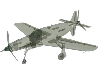 Dornier Do 335 Pfeil 3D Model