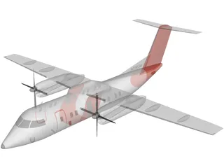 Bombardier Q200 Customs 3D Model
