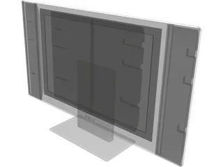 Plasma TV 3D Model