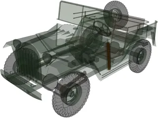 GAZ 67B 3D Model