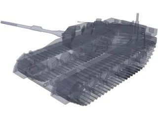 Japanese Type 90 Tank 3D Model