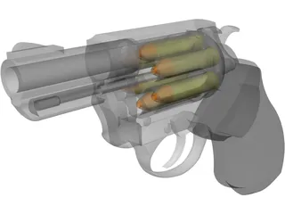 Smith&Wesson Snub Nose 357 Magnum 3D Model