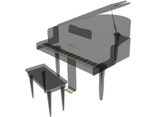 Piano Yamaha 3D Model