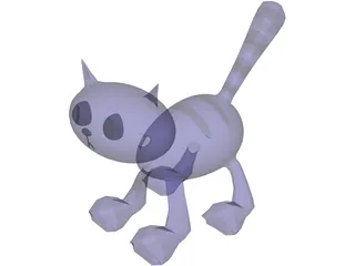 Cartoon Cat 3D Model