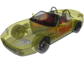 Ferrari 550 Barchetta (2000) 3D Model