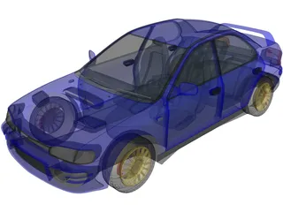 Subaru Impreza WRX GT Turbo (1998) 3D Model